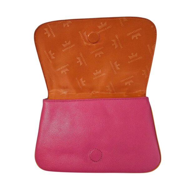 Bundle BAEKGAARD Pink Orange Clutch PUREOLOGY Chain Link Strap Crossbody Bag - Picture 12 of 16